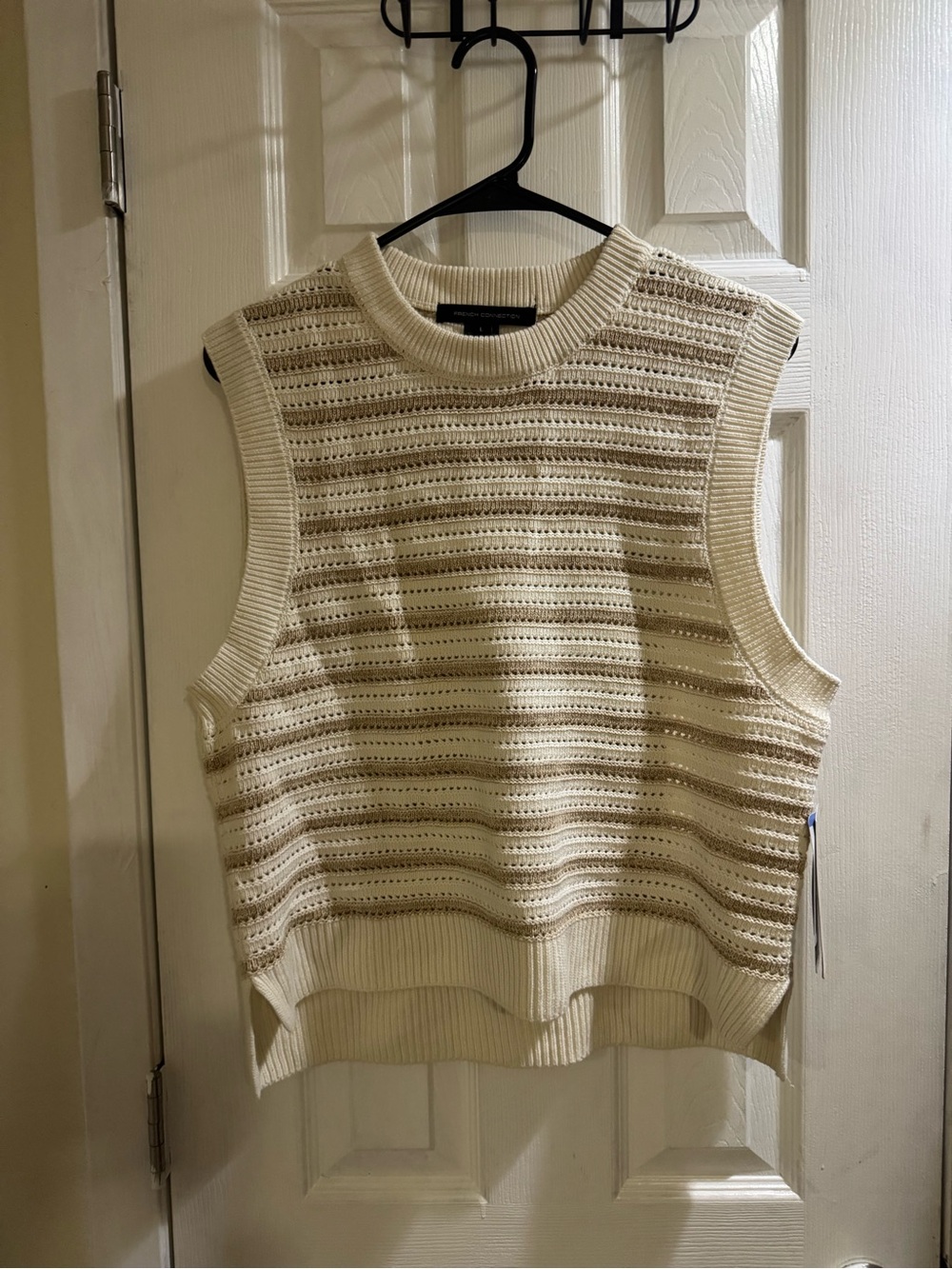 French Connection Women’s Sleeveless Knit Sweater Size Large Nwt